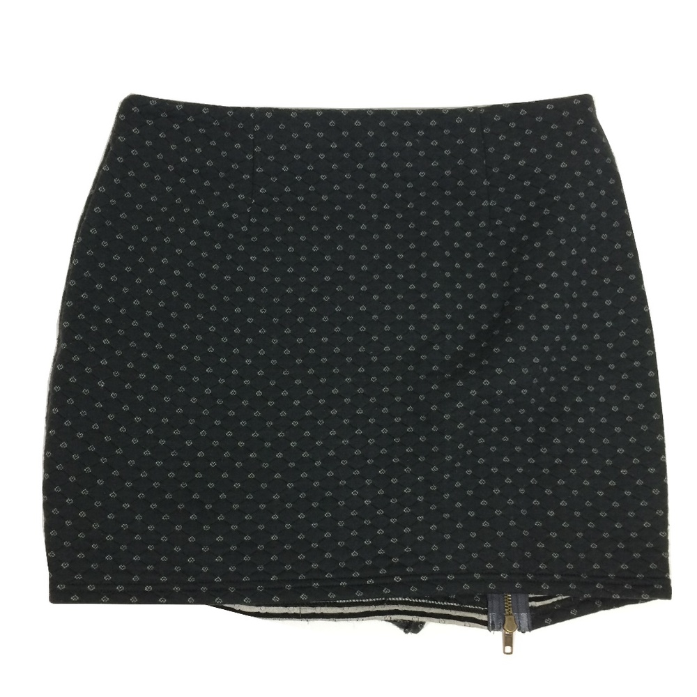 Mystree Textured Wrap Stripe Layer Zip Skirt Med - image 4